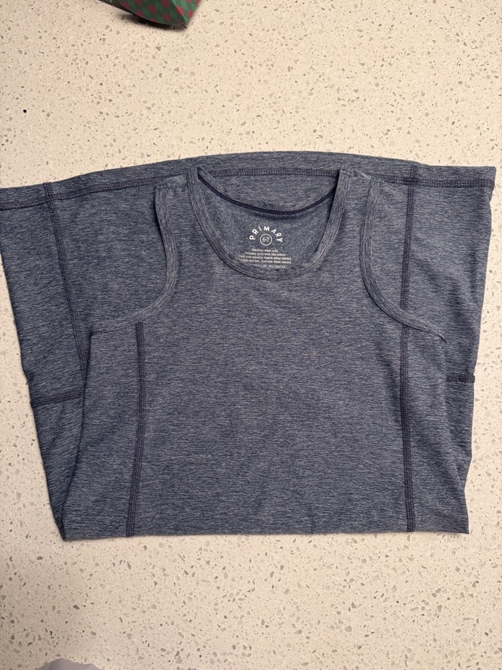 Primary Heathered Navy Performance Tank